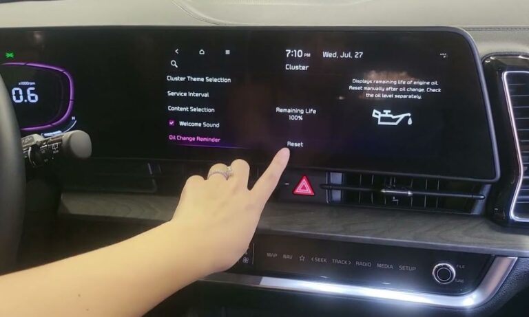 Jak skasować inspekcję olejową w Kia – wszystkie modele krok po kroku